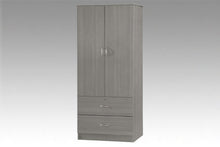 Load image into Gallery viewer, Two door wardrobe with 2 drawers
