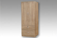 Load image into Gallery viewer, Two door wardrobe with 2 drawers
