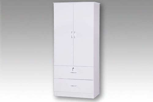Two door wardrobe with 2 drawers