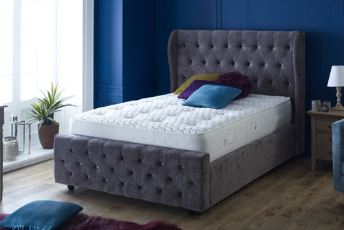 Athens Winged Upholstered Bed